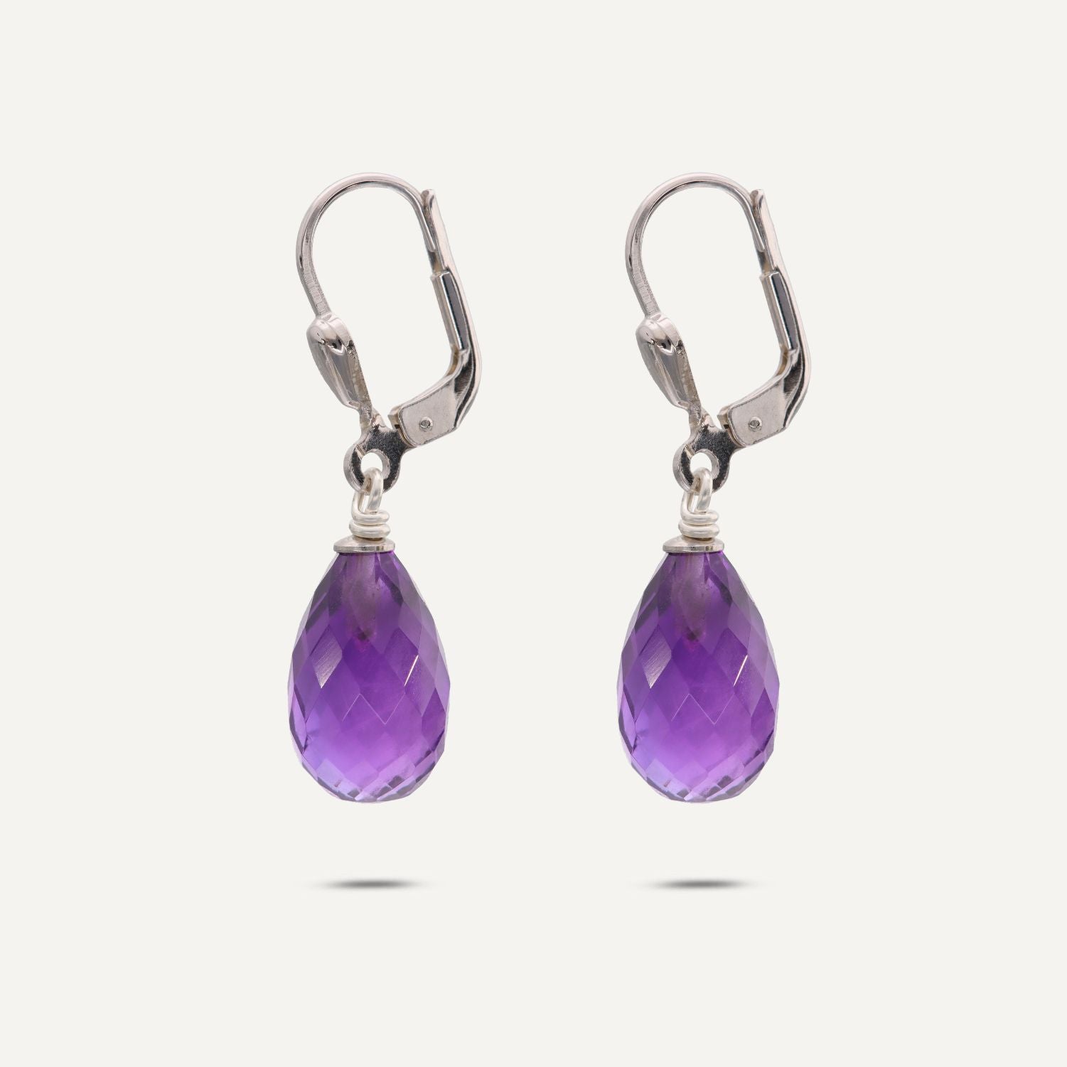 Ohrhänger Amethyst ca. 9,00 ct Silber