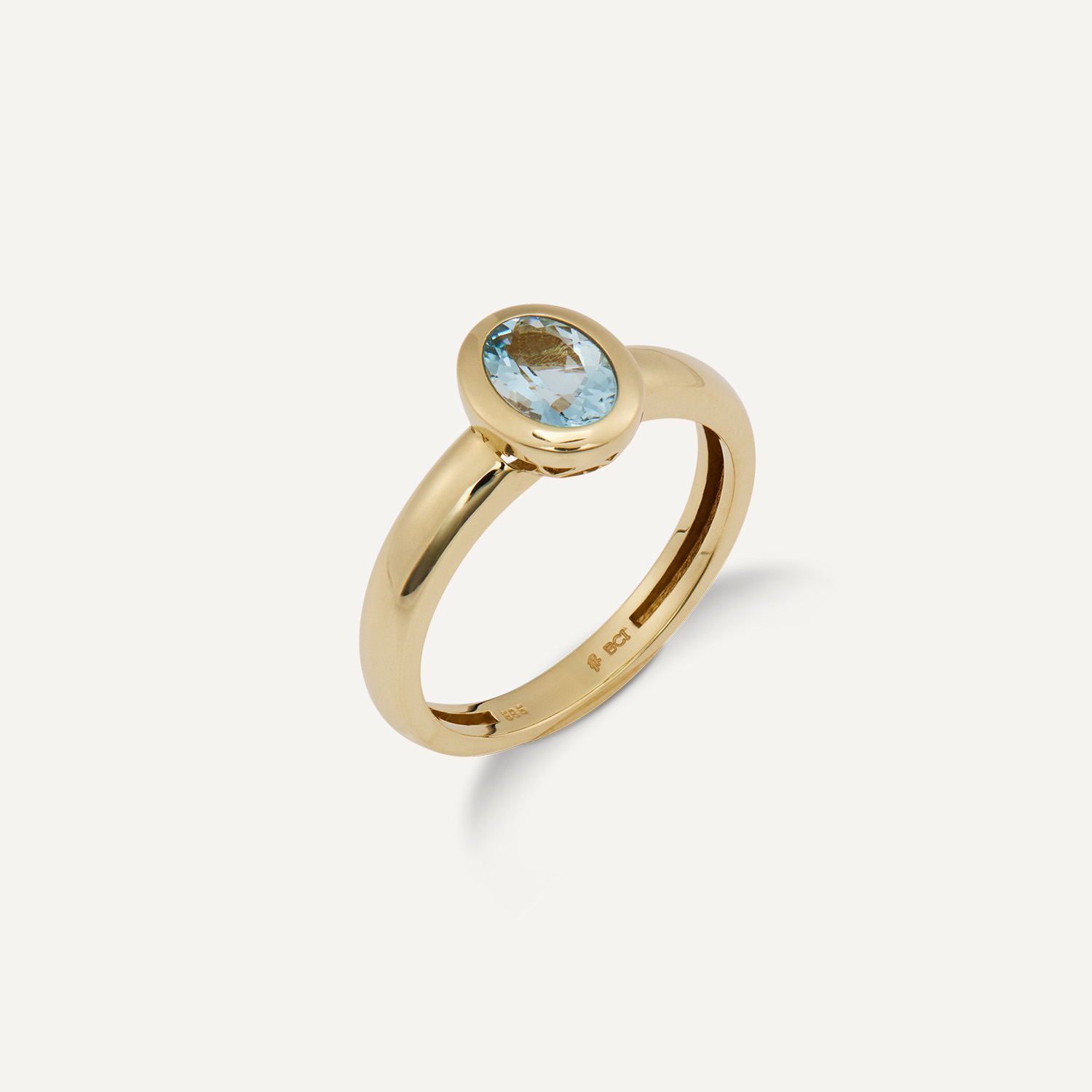 Ring Santa Maria Aquamarin ca. 0,63 ct Gelbgold
